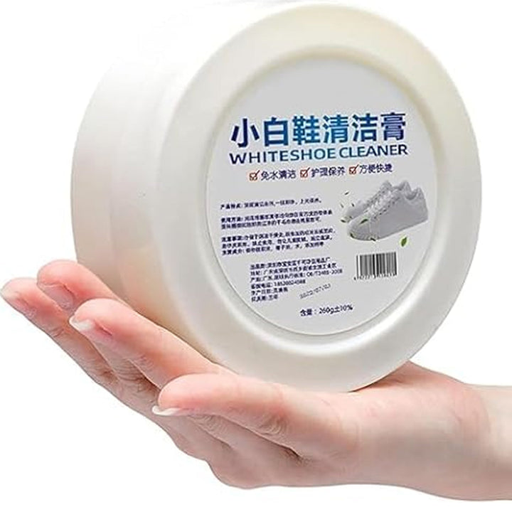 Stain Remover Cleansing Cream for Shoe Polish Sneaker Cleaning Kit Shoe Eraser Stain Remover White Rubber Sole Shoe Cleaner White Shoe Cleaning Cream Stain Remover (260 Gm) - Springkart 