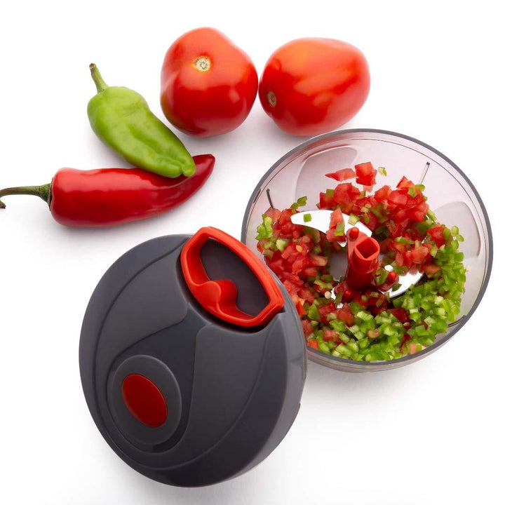 080 Manual Food Chopper Compact  Powerful Hand Held Vegetable Chopperblender