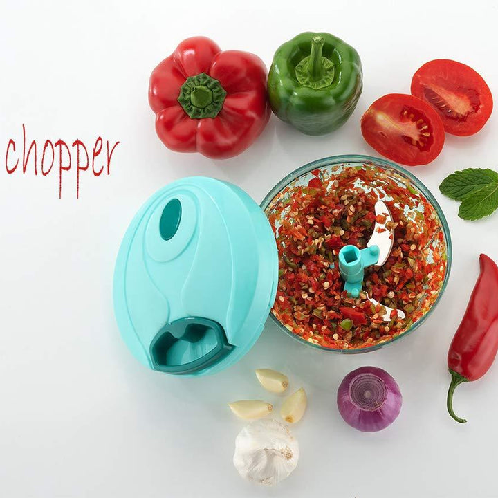 080 Manual Food Chopper Compact  Powerful Hand Held Vegetable Chopperblender