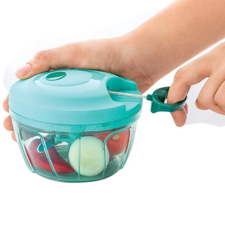 080 Manual Food Chopper Compact  Powerful Hand Held Vegetable Chopperblender