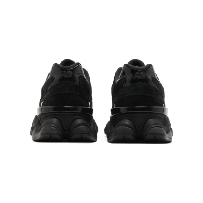 New Balance 9060 'Triple Black Suede Patent'