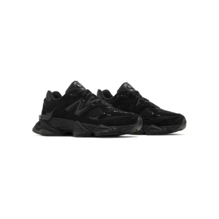 New Balance 9060 'Triple Black Suede Patent'