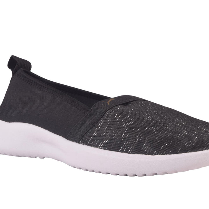 Side view of PUMA Women's Lifestyle Lace-Up Sneakers, showcasing the sleek design, breathable upper, cushioned insole, and iconic PUMA logo, designed for comfort and style in everyday wear.