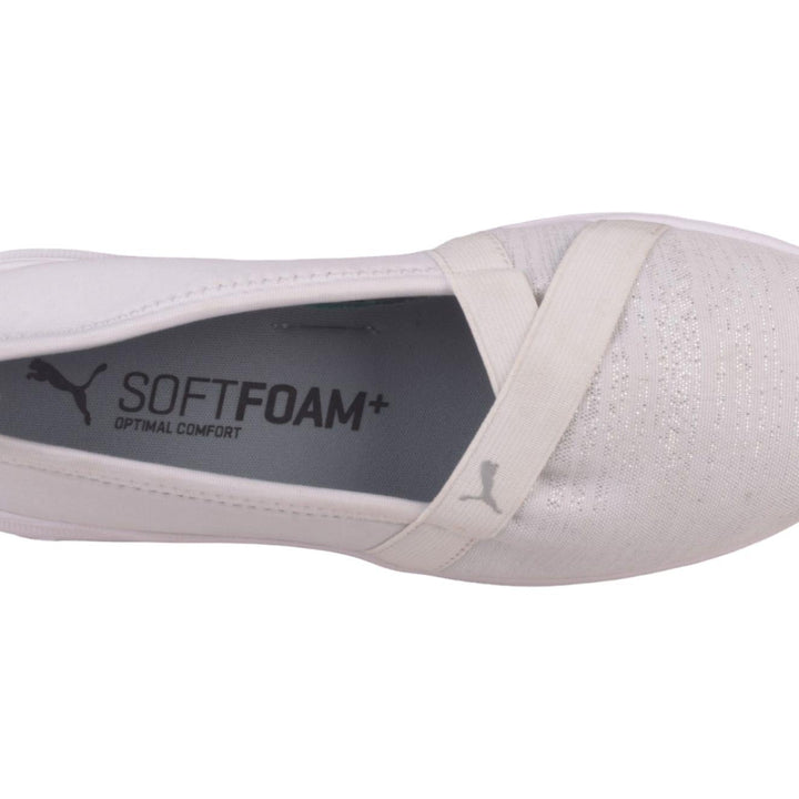Puma Adelina Space Metallics PUMA White-Matte Women's Casual Shoes-39853802