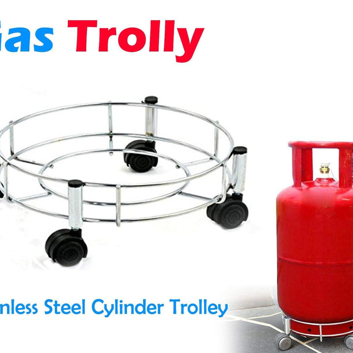 118 Stainless Steel Gas Cylinder Trolley