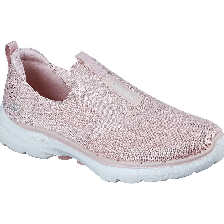 SKECHERS GO WALK 6 - GLIMMERI WOMEN'S SLIPON WALKING SHOE - 124502-LTPK