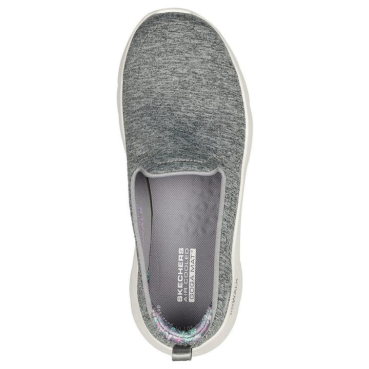 SKECHERS GO WALK FLEX - CLEVER VIEW WOMENS'S LACE UP WALKING SHOE - 124970-GRY