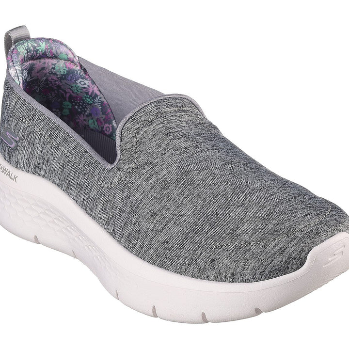 SKECHERS GO WALK FLEX - CLEVER VIEW WOMENS'S LACE UP WALKING SHOE - 124970-GRY