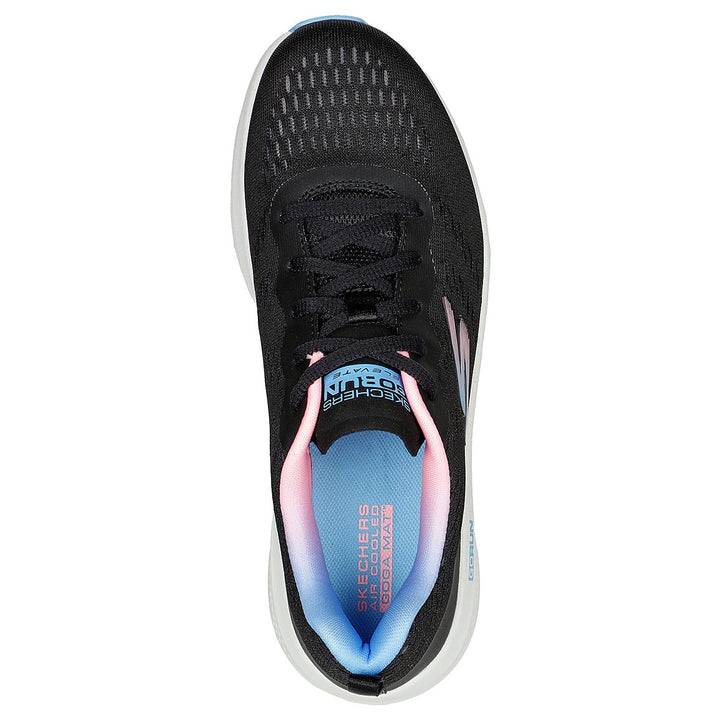 SKECHERS GO RUN ELEVATE - DOU WOMEN'S LACEUP RUNNING SHOE - 128334-BKMT