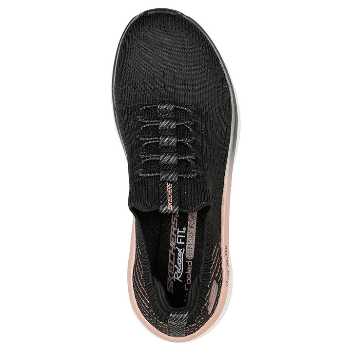 SKECHERS D`LUX WALKER-LET IT GLOW WOMEN'S SLIP ON SLIP ON SHOE - 149366-BKRG