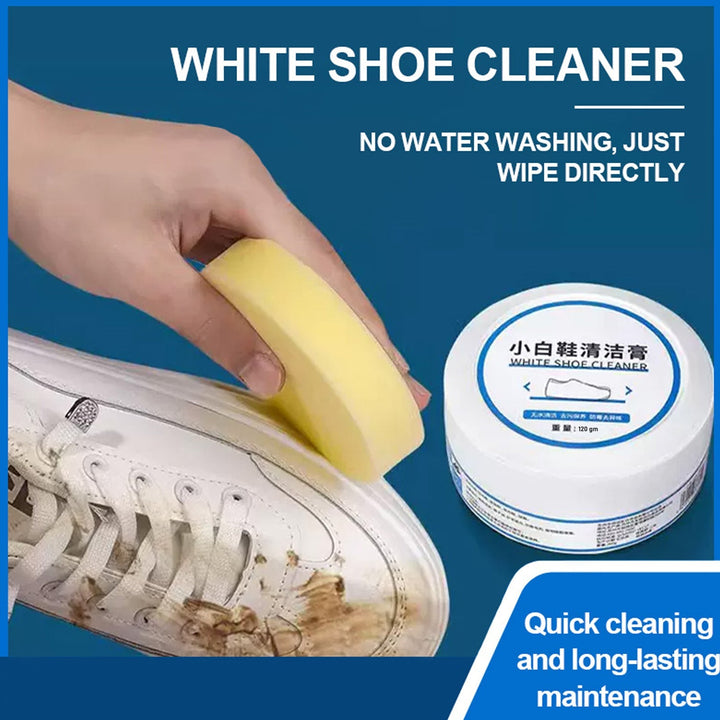 Stain Remover Cleansing Cream for Shoe Polish Sneaker Cleaning Kit Shoe Eraser Stain Remover White Rubber Sole Shoe Cleaner White Shoe Cleaning Cream Stain Remover (120 Gm Approx) - Springkart 