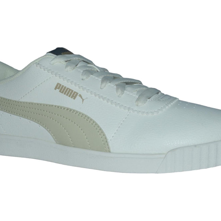 Side view of PUMA Women's Lifestyle Lace-Up Sneakers, showcasing the sleek design, breathable upper, cushioned insole, and iconic PUMA logo, designed for comfort and style in everyday wear.