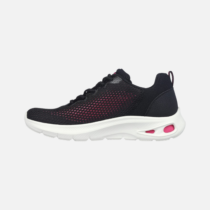 Skechers Bobs Unity-Hint Of Color Women's Walking Shoes -Black/Hot Pink