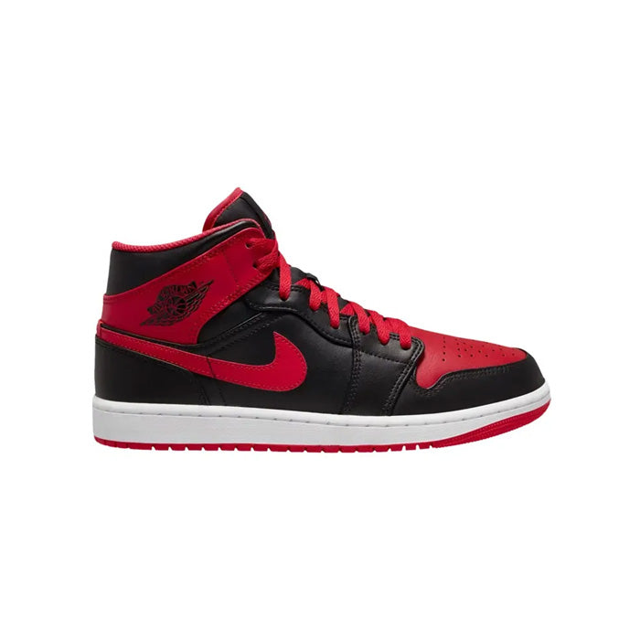 Air Jordan 1 Mid 'Alternate Bred / Black Fire Red'