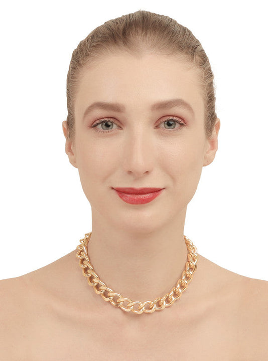 Touch of Gold Chunky Chain Necklace