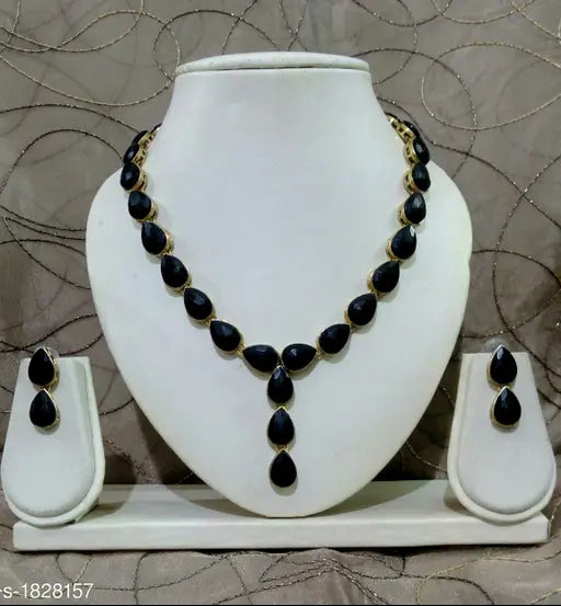 Women's Alloy Gold Plated Jewellery Set - Springkart 