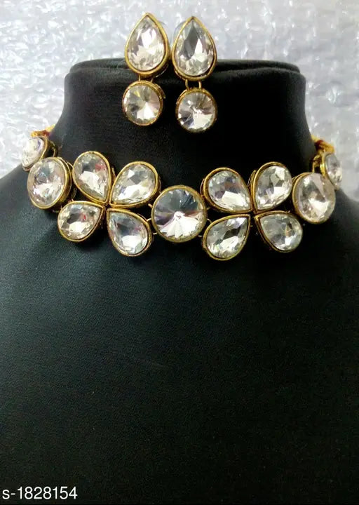 Women's Alloy Gold Plated Jewellery Set - Springkart 