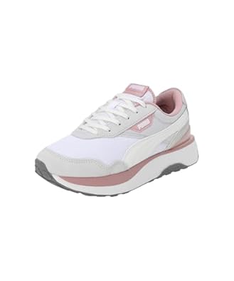 Side view of PUMA Women's Lifestyle Lace-Up Sneakers, showcasing the sleek design, breathable upper, cushioned insole, and iconic PUMA logo, designed for comfort and style in everyday wear.