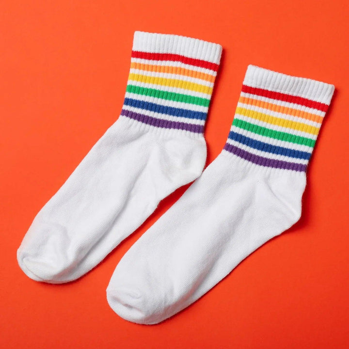 1 PAIR SOCKS PRINTED TRENDY MULTIPLE DESIGNER SOCKS (1 Pc / Mix Design) - Springkart 