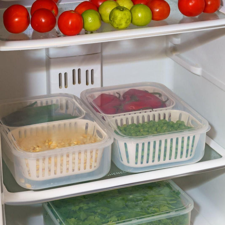 2 in 1 Multi Storage Boxes Freezer Storage Containers