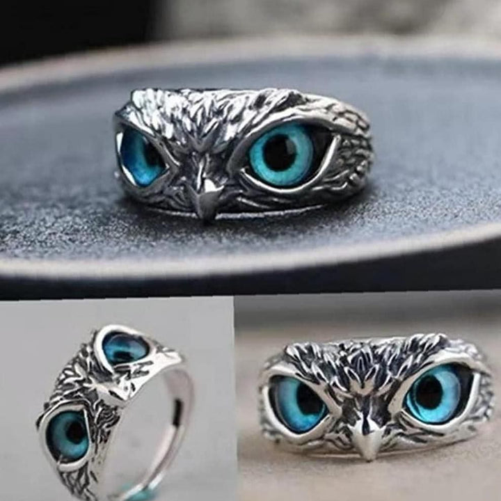 Attractive Silver Plated Owl Ring (Pack of 2)