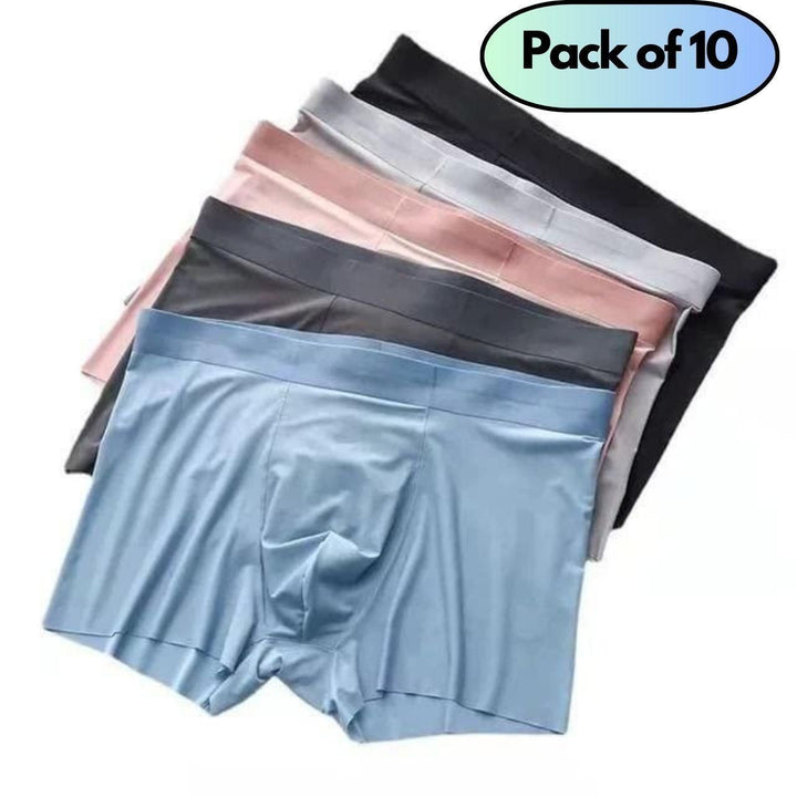 Men's Ice Silk Briefs Boxers Pack of 5