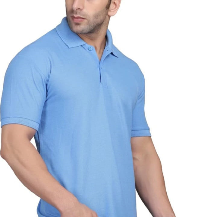 Men's Half Sleeves Polo Neck T-shirt