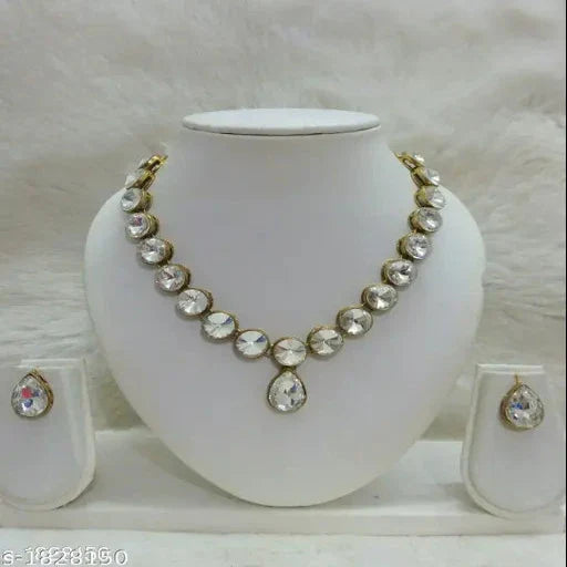 Women's Alloy Gold Plated Jewellery Set - Springkart 