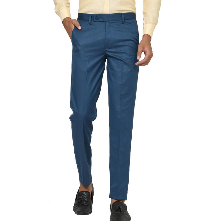 Mens Poly Viscose Formal Trousers