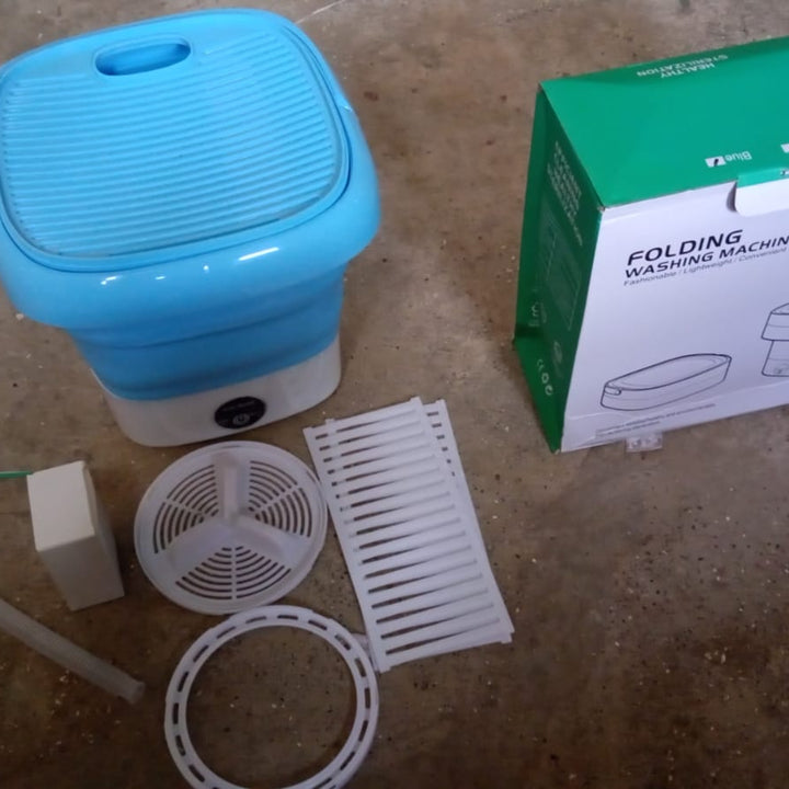 12679 Portable Washing Machine Mini Folding Washer And Dryer Combo For Underwear Socks Baby Clothes Travel Camping Rv Dorm Apartment