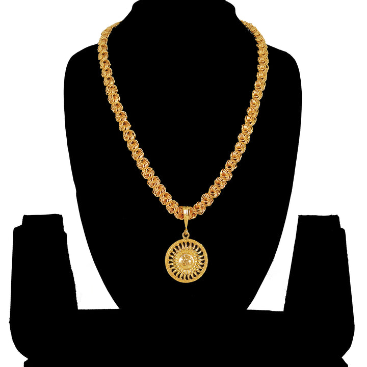 Luxurious Men's Gold Plated Pendant With Chain Vol 2