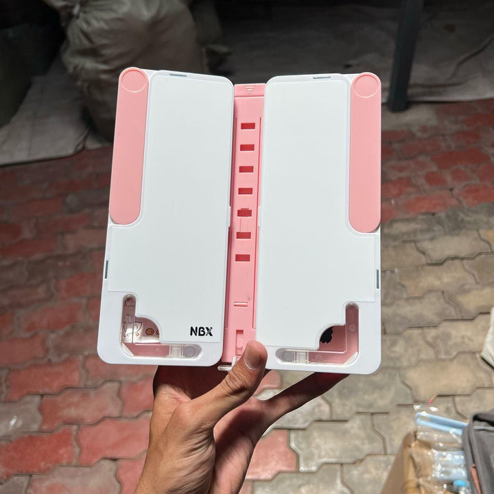 Stand Pencil Box and Foldable Reading Bookshelf