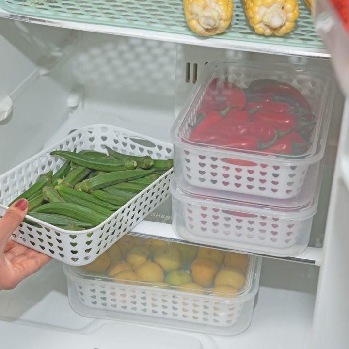 2 in 1 Multi Storage Boxes Freezer Storage Containers