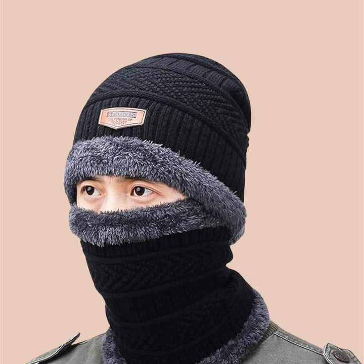 Unisex Woolen Cap Set