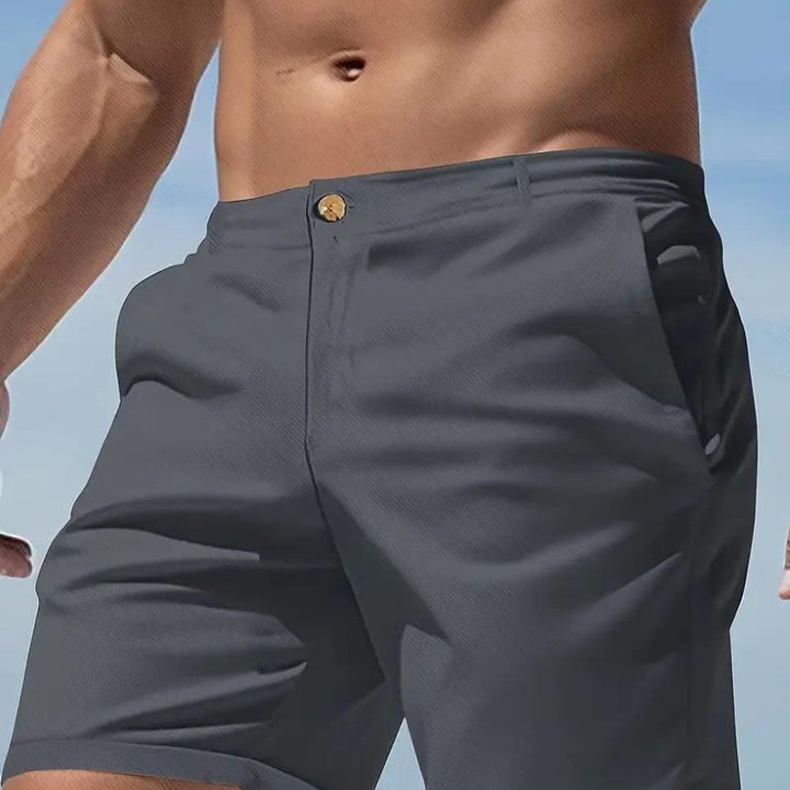 Men's Sleek Solid Casual Shorts