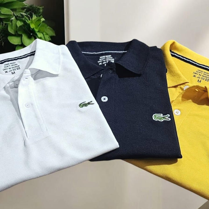 Lacoste Matty Polo T-shirts in Pack Of 3