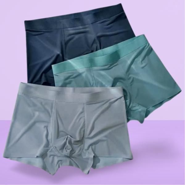 Men's Ice Silk Briefs Boxers (Pack of 3)	Men's Ice Silk Briefs Boxers (Pack of 3)