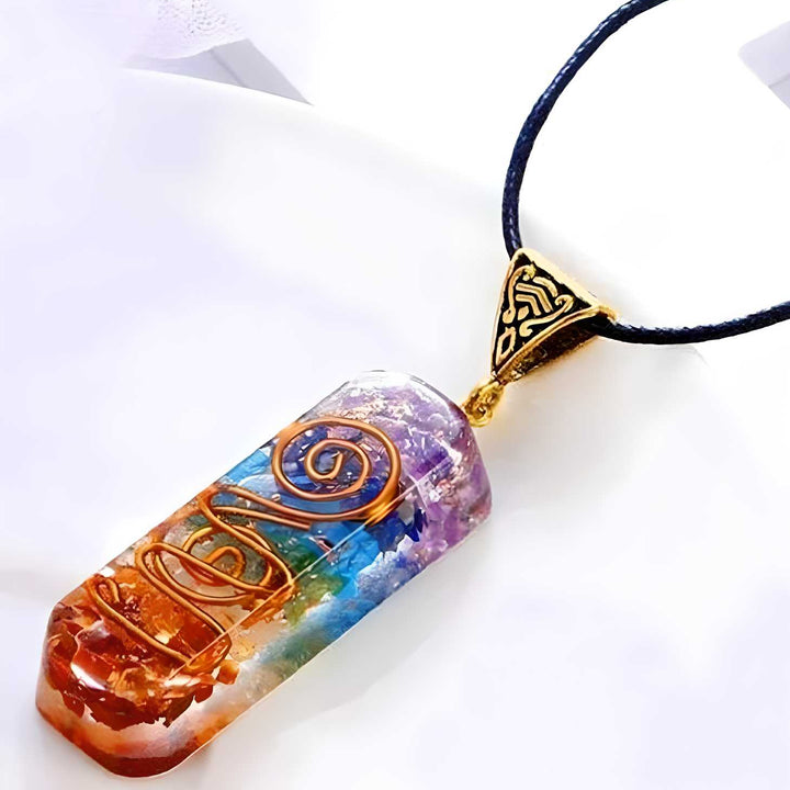 Titanium Quartz Stone Pendant