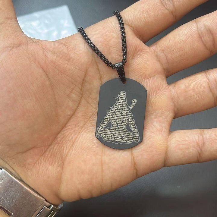 Mahadev Lord Shiva with 12 Jyotirling Pendant & Chain