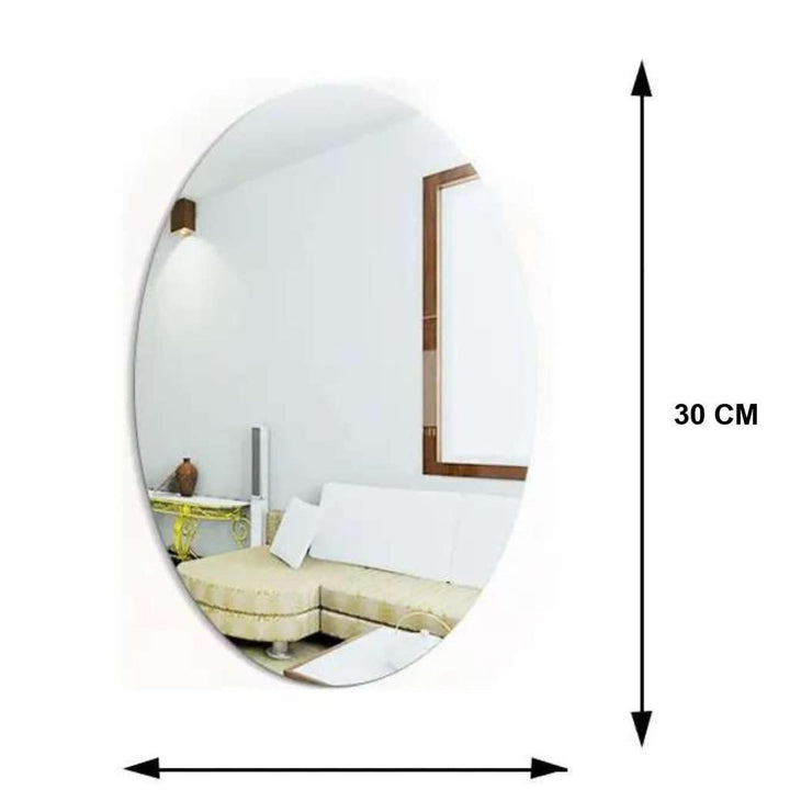 Combo of Oval Shape & Square Shape Mirror (Pack of 2)