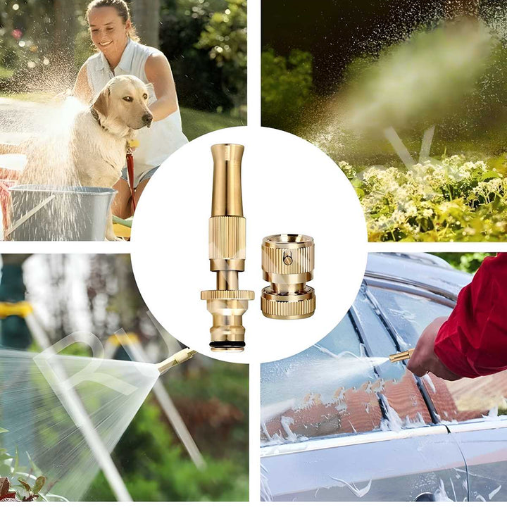 Portable High Pressure Washing Water Nozzle (Brass)