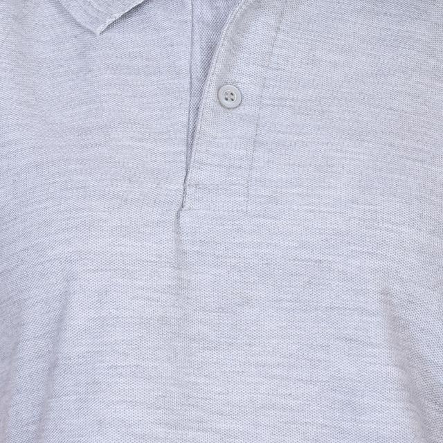 Ketex Grey Cotton Blend Polo Neck Tshirt