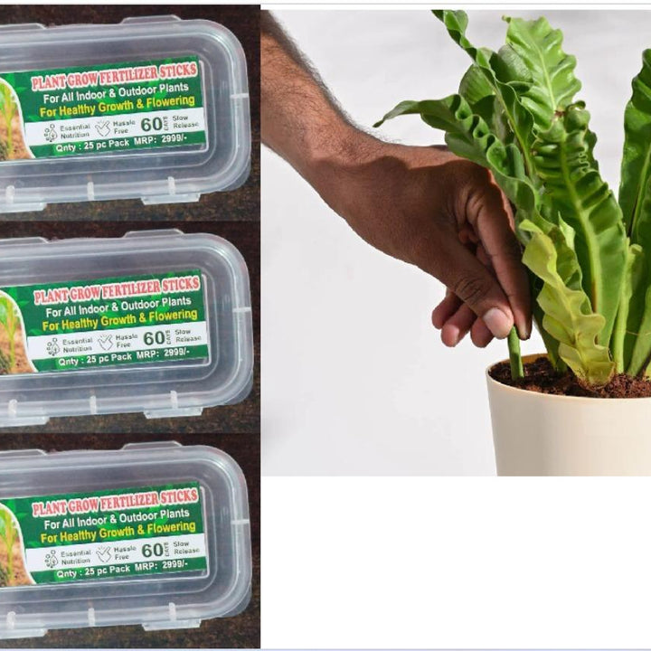 Plant Grow Fertilizer Sticks For Plants - 25 Stick Pack of 3