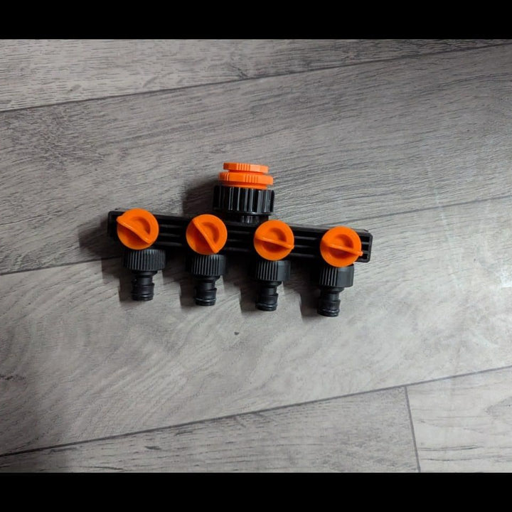 4 Way Water Tap Connector