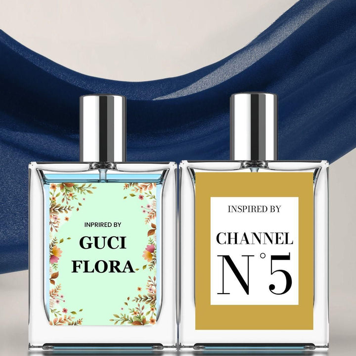 Inspired By Gucci Flora & Channel N5 Eau De Parfume 50ml Pack of 2