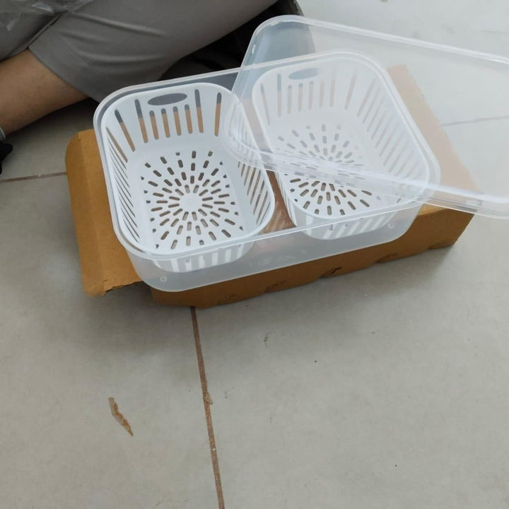 2 in 1 Multi Storage Boxes Freezer Storage Containers