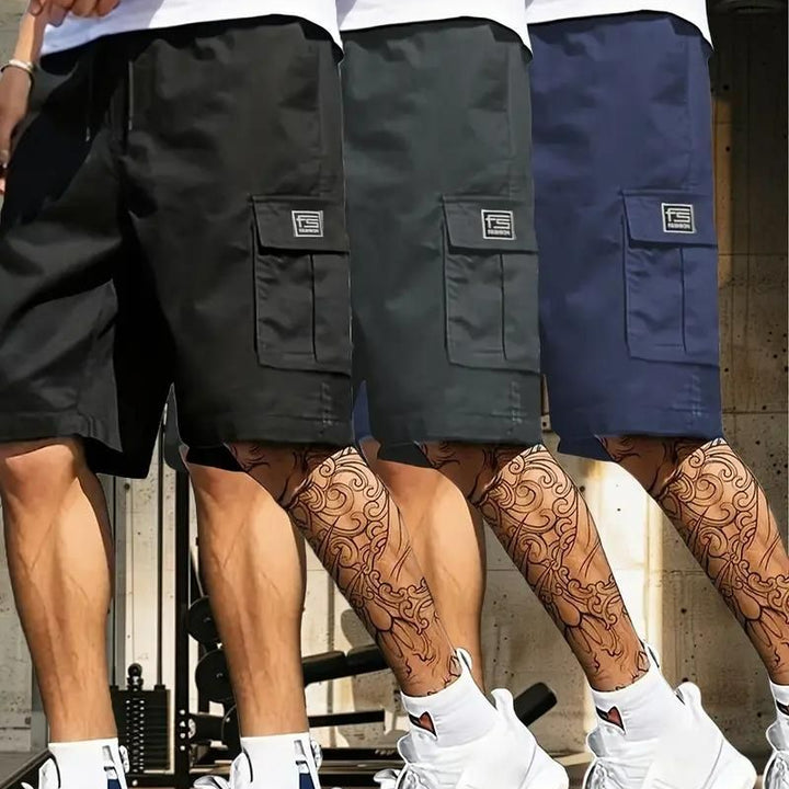 Men's Cotton Casual Cargo Shorts Pack of 3