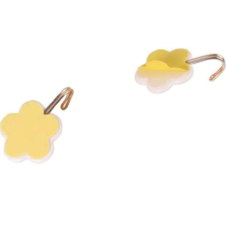 1113 Plastic Self-adhesive Flower Shape Hooks (Pack Of 5)