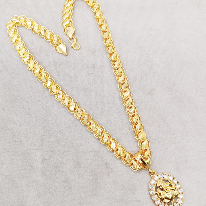 Luxurious Men's Gold Plated Pendant With Chain Vol 4