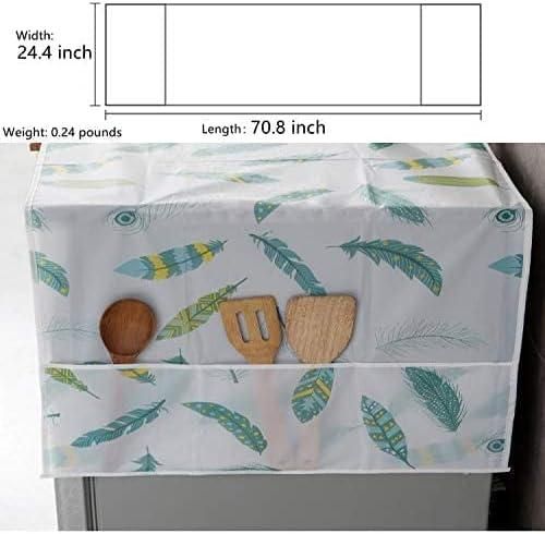 Refrigerator Waterproof Cover with Pockets